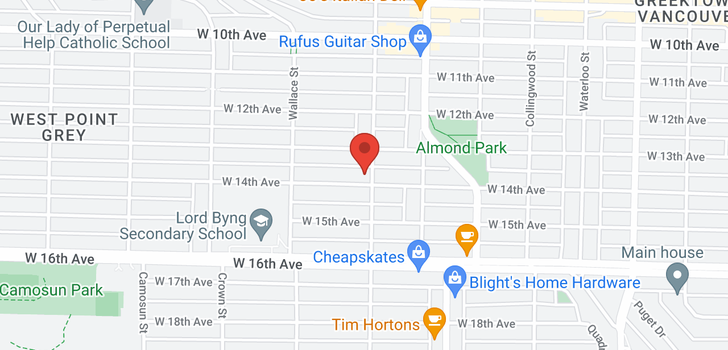 map of 3811 W 14TH AVENUE
